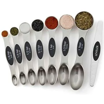 Spring Chef Stainless Steel Measuring Cups & Magnetic Measuring Spoons Set