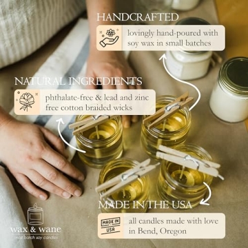 Handmade Wax & Wane Winter Candle Set - Eco-Friendly Soy