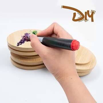 Stylish Bamboo Wine Glass Covers for Outdoor Events