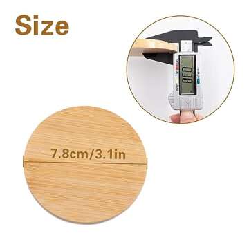 Stylish Bamboo Wine Glass Covers for Outdoor Events