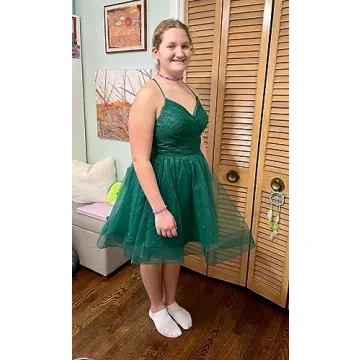 Elegant Women's Burgundy Homecoming Tulle Dress 2024