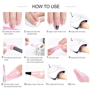 COSCELIA Poly Nail Gel Kit for Stunning Nail Extensions