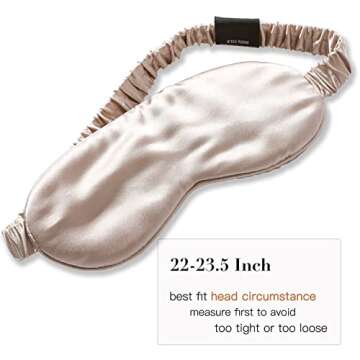 Luxurious Mulberry Silk Eye Mask for Perfect Sleep