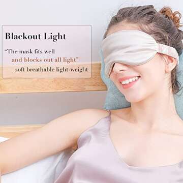 Luxurious Mulberry Silk Eye Mask for Perfect Sleep