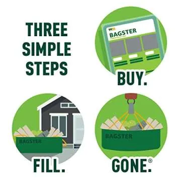 Bagster 3CUYD Dumpster in a Bag for Easy Waste Disposal
