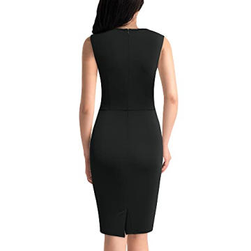 Miusol Cocktail Dress - Retro Ruffle Sleeveless Elegance