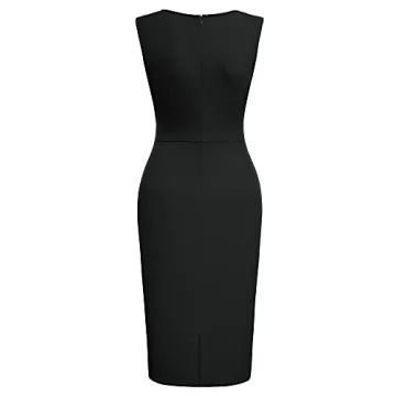 Miusol Cocktail Dress - Retro Ruffle Sleeveless Elegance