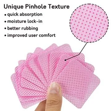 1080PCS Lint Free Nail Wipes- Non-Woven Soft Nail Polish Remover Pads, Nail Polish Remover Wipes Pink- Lint Free Wipes for Nail Polish Remover, Eyelash Extensions and Nail Art- DIY Nail Supplies