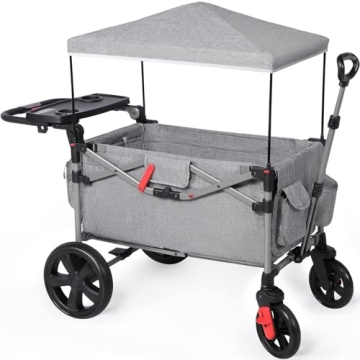 EVER ADVANCED Foldable Wagon for Two Kids and Cargo