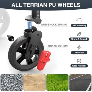 EVER ADVANCED Foldable Wagon for Two Kids and Cargo