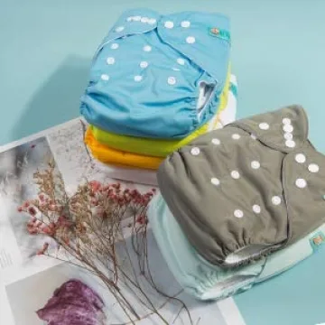 ALVABABY Reusable Baby Cloth Diaper 6 Pack with Inserts