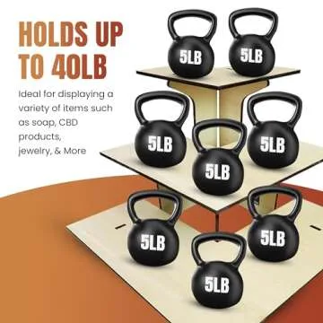 3-Tier Portable Corner Display Stand for Retail Events