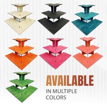 3-Tier Portable Corner Display Stand for Retail Events