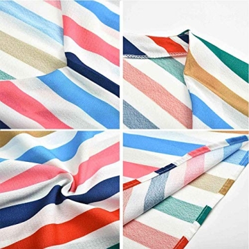 Trendy Backless Striped Maxi Dress for Summer