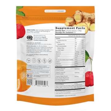 Organifi Immunity - Organic Superfood Immunity Support - 15 Single Serve Packets - Immunity Powder f...