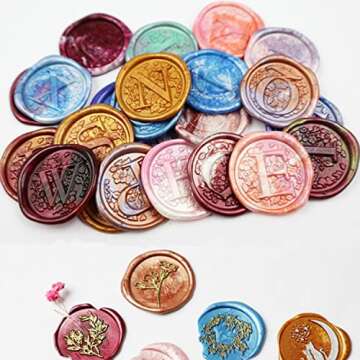 Pearl White Wax Seal Beads, ONWINPOR 300 Pieces Octagon Sealing Wax Beads for Letters, Cards, Wedding Invitations, Wine Package, Gift Wrapping, Christmas Card (Pearl White)