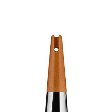 Alessi "Todo" Giant Cheese And Nutmeg Grater in Steel And Wood, Silver