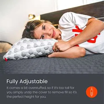 Layla Adjustable Fill Kapok Pillow, Luxurious Cooling Pillow, Queen (Single Pillow), Supportive for Head and Neck, Fully Adjustable, Natural Material That is Light and airy.Layla Sleep Kapok Pillows