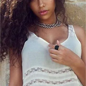 enhong Mens Rings Stainless Steel Square Signet Rings for Men,Black Pinky Thumb Ring for Dad Father Jewelry Gift for Him,Men's Ring for Biker Size 9