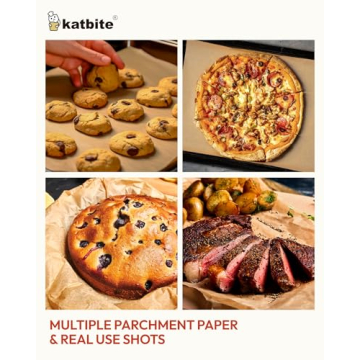 Katbite 300 Sheets Heavy Duty Unbleached Parchment Paper