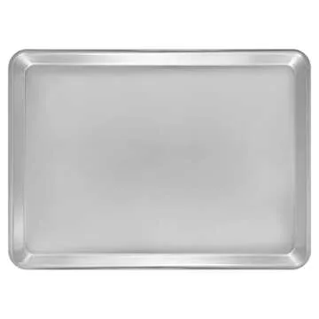 Fat Daddio's Commercial Grade Natural Aluminum Half Sheet Pan, 18x13 inches for Baking & Cooking