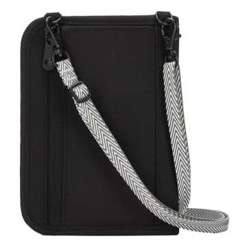 Pacsafe Rfidsafe V150 Anti-theft Blocking Compact Passport Wallet, Black
