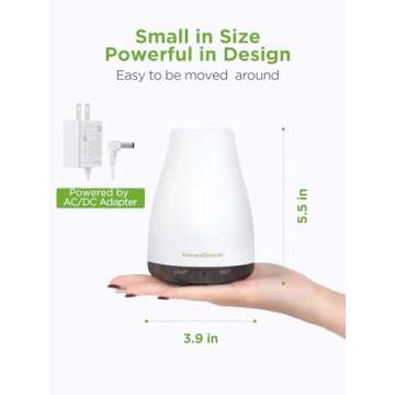 InnoGear Essential Oil Diffuser, Premium 5-in-1 Diffusers for Home Scent Aromatherapy Diffuser Air D...