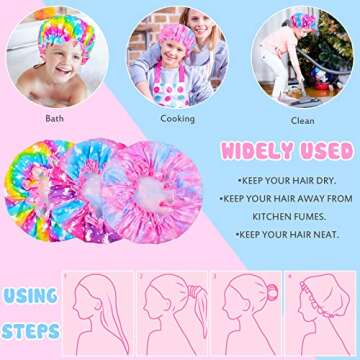 Unicorn Shower Cap for Kids - Stylish Hair Protection