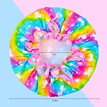 Unicorn Shower Cap for Kids - Stylish Hair Protection