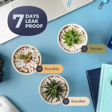 Fit Meal Prep 50 Pack 16 oz Disposable Coffee Cups with Lids, Sleeves, Leak-Proof To Go Coffee Cups with Lids, Durable Paper Cups for Hot Beverage, Home, Office, Party