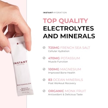 Instant Hydration Watermelon Electrolyte Drink Mix - 30 Pack