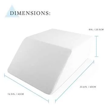 Restorology Leg Elevation Pillow for Sleeping - Supportive Bed Wedge Pillow for Circulation, Swelling, Foot & Knee Discomfort