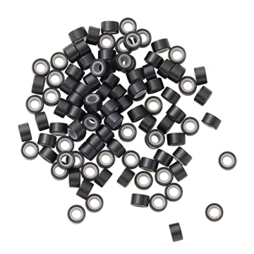 Glamlily Colored Hair Extensions for Kids, Hair Extension Beads, 100-Pcs Synthetic Strands in 10 Rainbow Colors, Includes Tools and Microbeads for Daily Use, Costumes, Formal Events (20 in)