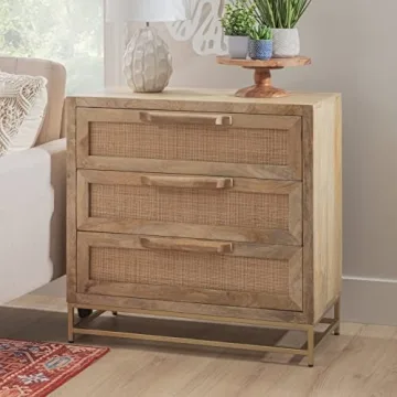 Elegant Powell Danika Rattan Cabinet for Stylish Storage