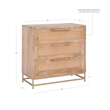 Elegant Powell Danika Rattan Cabinet for Stylish Storage