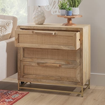 Elegant Powell Danika Rattan Cabinet for Stylish Storage