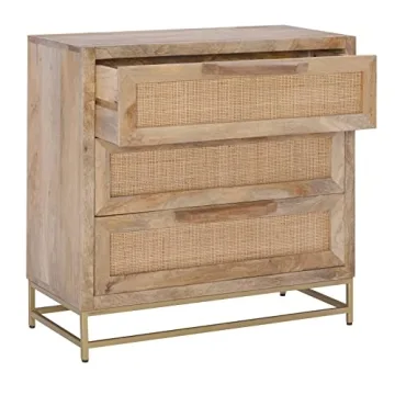 Elegant Powell Danika Rattan Cabinet for Stylish Storage