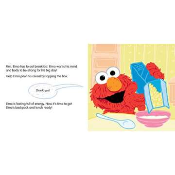 Off to School!: A Sweet Back to School Adventure with Elmo and Anxiety Relief Book for Toddlers & Kids for First Day Jitters (Sesame Street Scribbles)