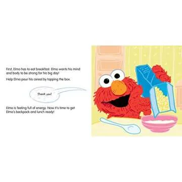 Off to School!: A Sweet Back to School Adventure with Elmo and Anxiety Relief Book for Toddlers & Kids for First Day Jitters (Sesame Street Scribbles)