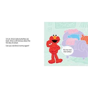 Off to School!: A Sweet Back to School Adventure with Elmo and Anxiety Relief Book for Toddlers & Kids for First Day Jitters (Sesame Street Scribbles)