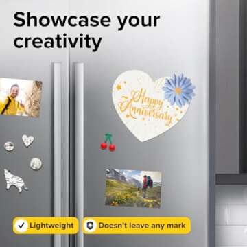 X-bet MAGNET Hyper-Sticky Magnets with Adhesive Backing - 0.8" Strong Magnetic Dots for Whiteboard, Fridge, Crafts - Easy to Cut Stickers for Planning and Organization - 100pcs