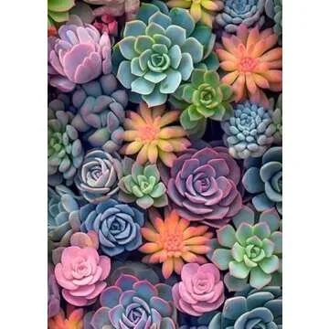 Ausanrl Succulents Diamond Painting Kits for Adults - Creative Floral Art for Home Decor