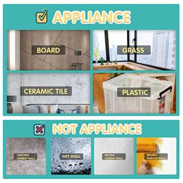 hitsuki Adhesive Poster Sticky Tack Putty Multipurpose Mounting Putty Tacky Putty, Sticky Putty Poster Ticky Tack Wall Putty for Hanging Things Pictures Reusable Removable,192 Pcs,Light Blue+White