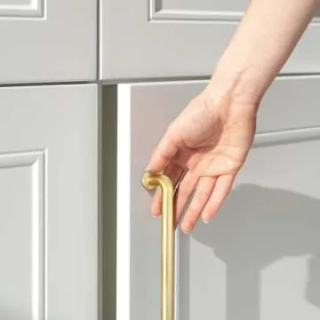 Brushed Brass 10 Pack Kitchen Cabinet Handles by Malimali