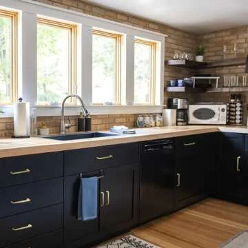 Brushed Brass 10 Pack Kitchen Cabinet Handles by Malimali