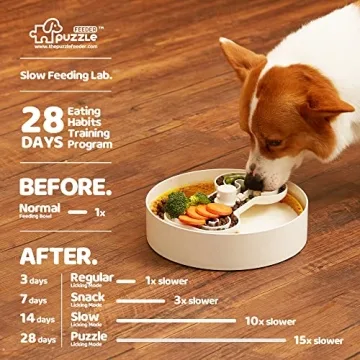 Fun Puzzle Feeder Slow Dog Bowl for Healthy Mealtime