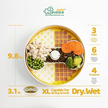 Fun Puzzle Feeder Slow Dog Bowl for Healthy Mealtime