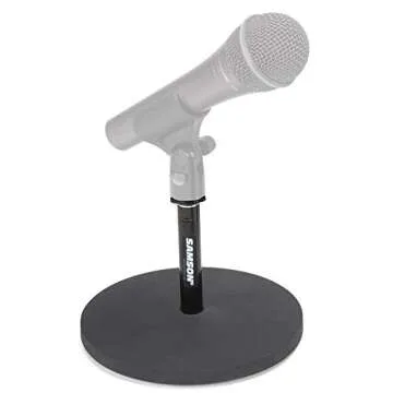 Samson MD5 Desktop Microphone Stand - 5" Height, Heavy Duty