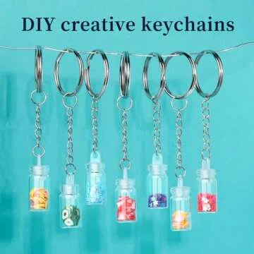 Teenitor 524PCS Keychain Making Kit, Key Chain Clips, Rings, Lanyard Hooks Lobster Claw Clasps, Jump Rings for Jewelry Lanyard Making