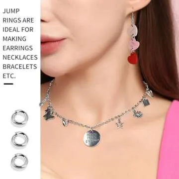 Teenitor 524PCS Keychain Making Kit, Key Chain Clips, Rings, Lanyard Hooks Lobster Claw Clasps, Jump Rings for Jewelry Lanyard Making